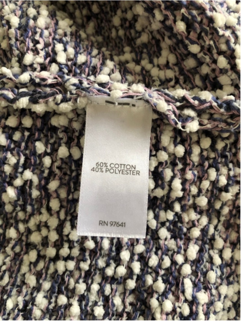 Cozy J. Jill Small Pebbled Mixed Yarn Pullover Purple Lilac Chunky Knit Size - Picture 6 of 8